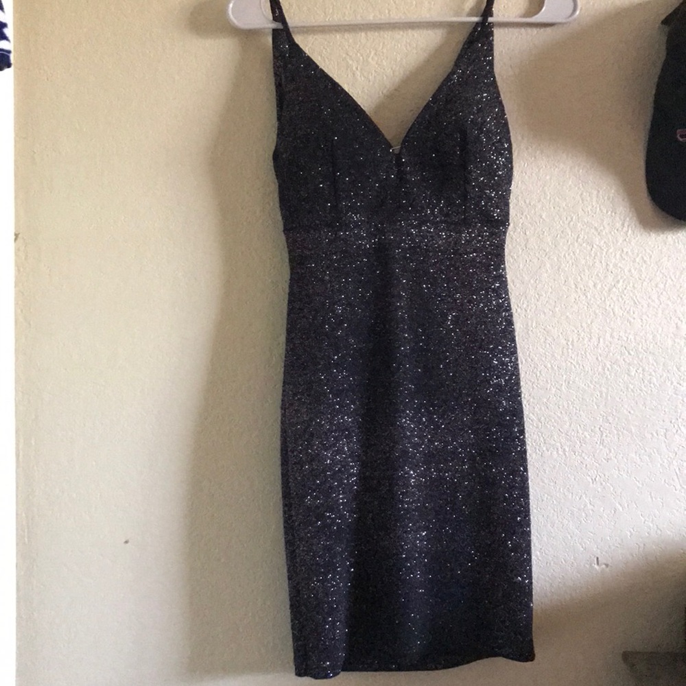 Gold and silver glitter dress